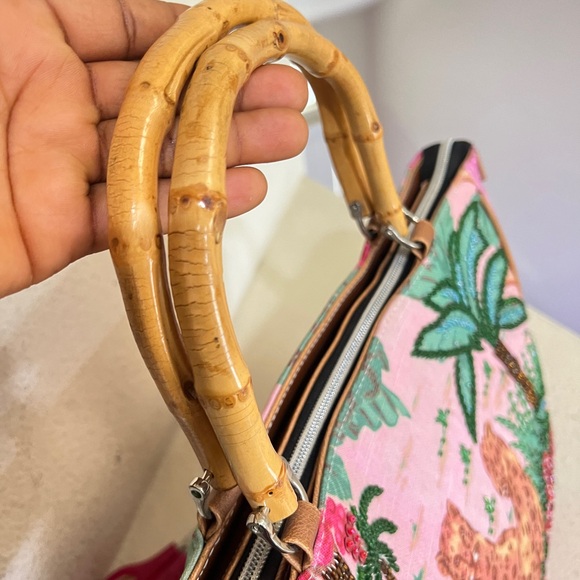 Unbranded Y2K BIG CAT CHEETAH JUNGLE THEMED EMBELLISHED HANDBAG‎ Animal Lovers - Picture 8 of 15